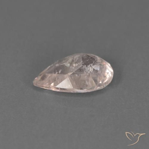 Morganite Rose très clair naturelle En forme de poire, 0.42 ct, SI