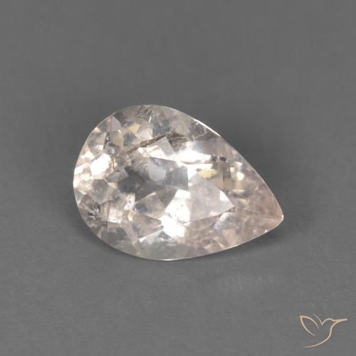 Morganite Rose moyen naturelle En forme de poire, 0.86 ct, SI