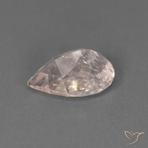 Morganite Rose moyen naturelle En forme de poire, 0.86 ct, SI