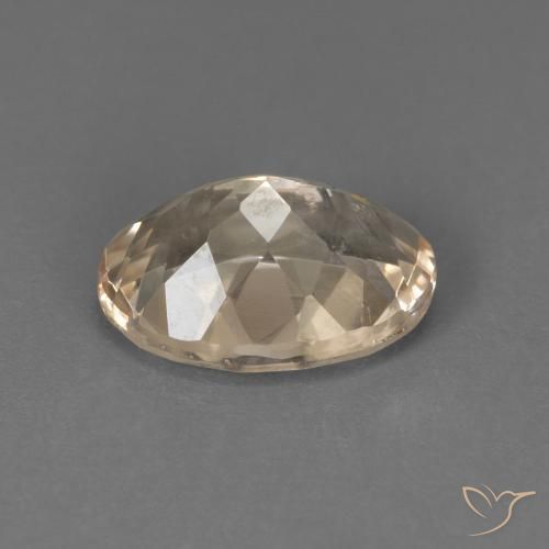 Morganite Light Neutral Orange naturelle ovale, 1.17 ct, VS