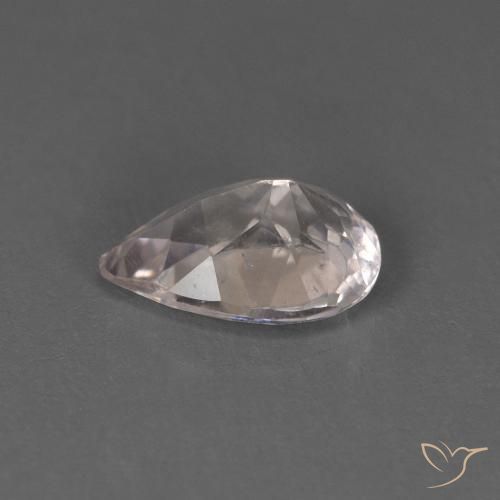 Morganite Saumon Rose naturelle En forme de poire, 0.65 ct, VS