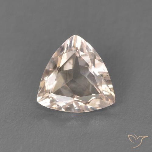 0.47ct Naturel Rose moyen Morganite, Trillion, VS