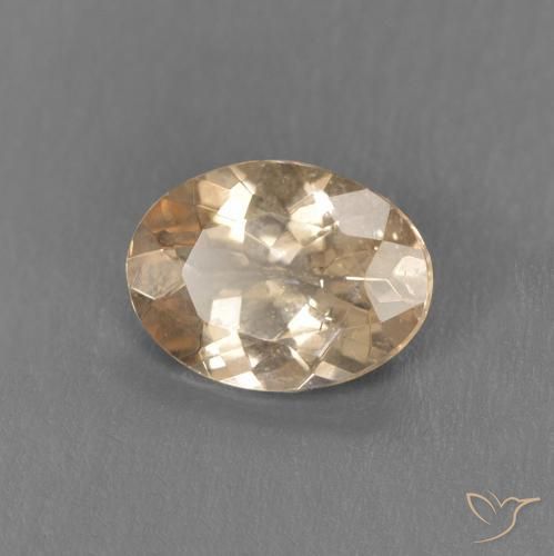 Morganite Orange clair naturelle ovale, 0.88 ct, VS