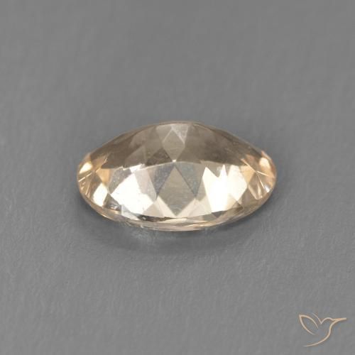 Morganite Orange clair naturelle ovale, 0.88 ct, VS