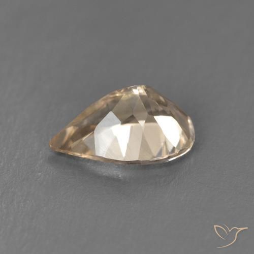 Morganite Orange clair naturelle En forme de poire, 0.83 ct, VS