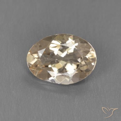 0.93ct Naturel Light Neutral Orange Morganite, ovale, VS