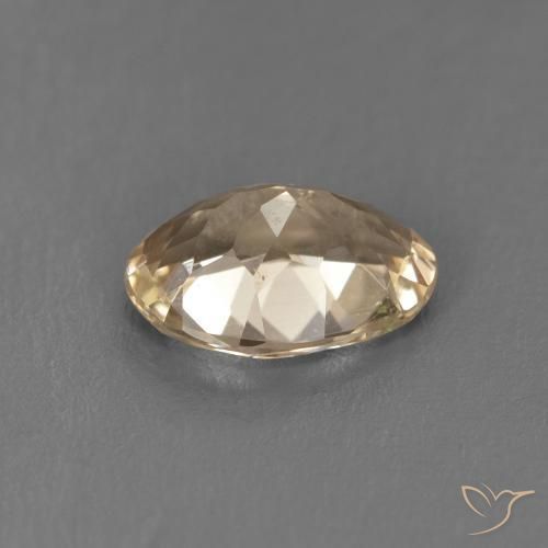 Morganite Light Neutral Orange naturelle ovale, 0.93 ct, VS