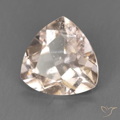 Morganite Medium Light-Pink naturelle Trillion, 3.53 ct, VS