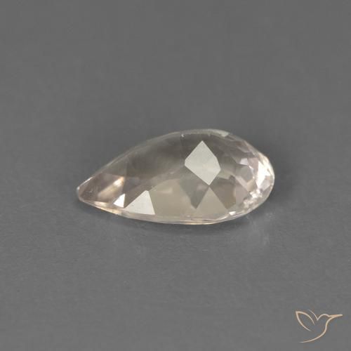Morganite Rose très clair naturelle En forme de poire, 0.52 ct, VS
