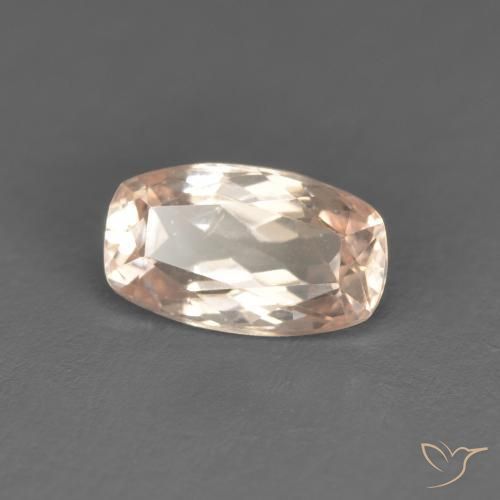 Morganite Rose très clair naturelle Coussin, 0.74 ct, VS