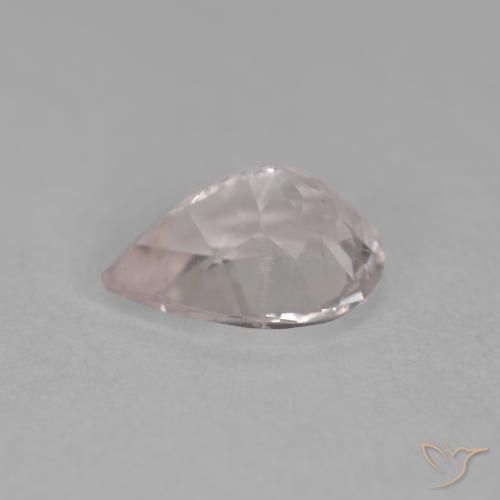 Morganite Medium Light-Pink naturelle En forme de poire, 0.69 ct, VS