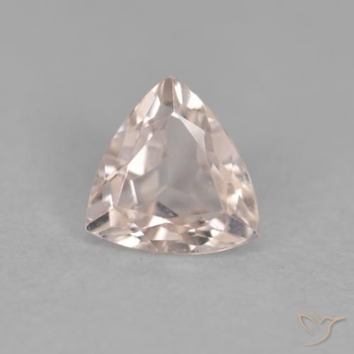 0.33ct Naturel Saumon Rose Morganite, Trillion, VVS-VS