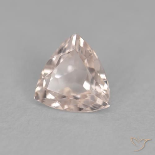 Morganite Saumon Rose naturelle Trillion, 0.33 ct, VVS-VS
