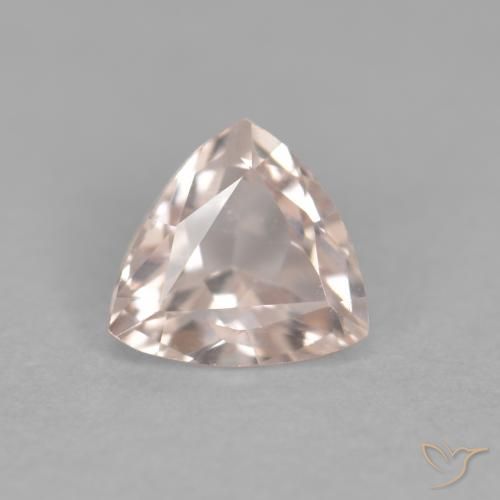 0.37ct Naturel Medium Light-Pink Morganite, Trillion, VVS-VS