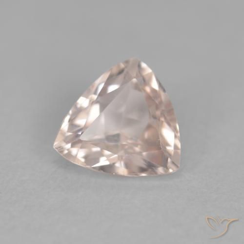 Morganite Medium Light-Pink naturelle Trillion, 0.37 ct, VVS-VS