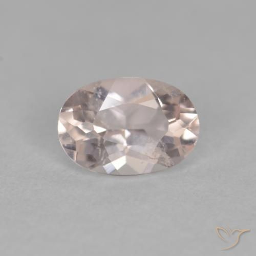 0.38ct Naturel Saumon Rose Morganite, ovale, VS