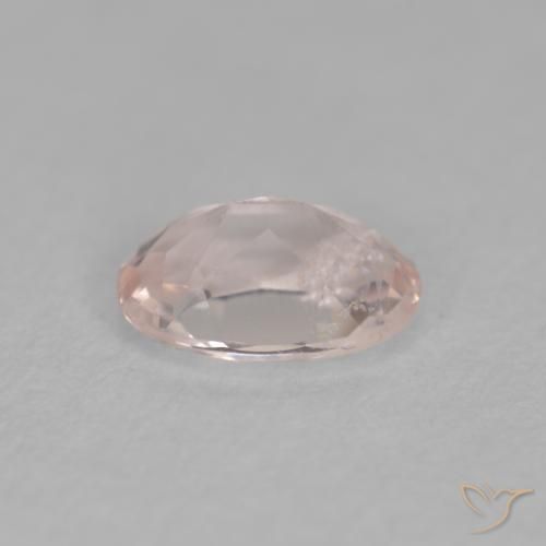 Morganite Saumon Rose naturelle ovale, 0.38 ct, VS