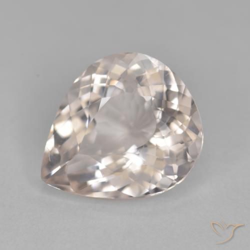 3.35ct Naturel Saumon Rose Morganite, En forme de poire, VVS-VS