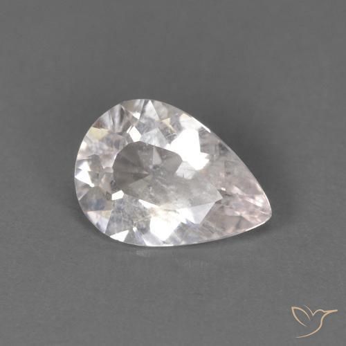 Morganite Rose très clair naturelle En forme de poire, 0.42 ct, VS