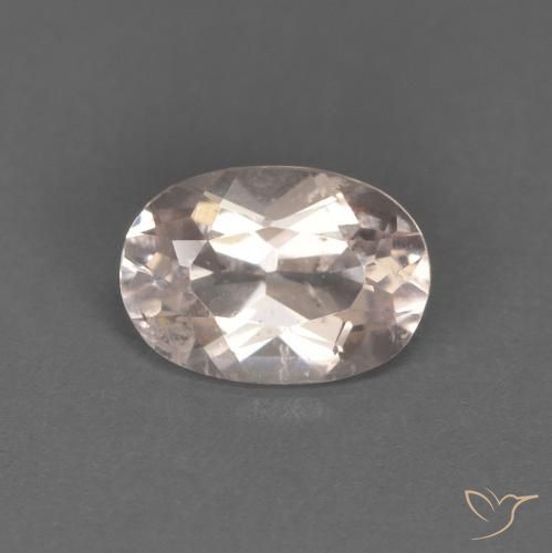 0.53ct Naturel Rose très clair Morganite, ovale, VS