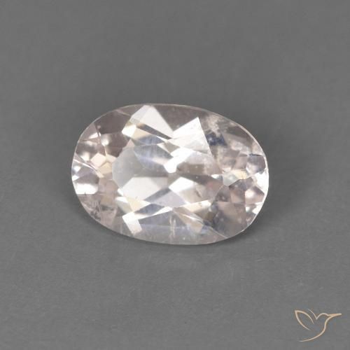 Morganite Rose très clair naturelle ovale, 0.53 ct, VS