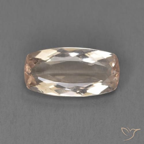1.38ct Naturel Rose moyen Morganite, Coussin, VVS-VS