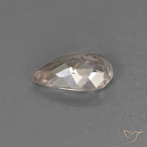 Morganite Rose moyen naturelle En forme de poire, 0.39 ct, VVS-VS
