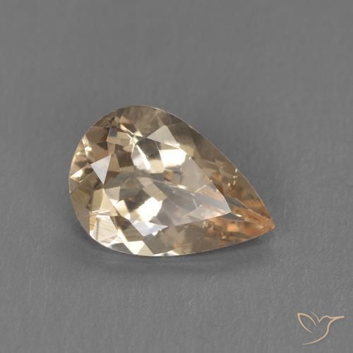 Morganite Or naturelle En forme de poire, 0.80 ct, VS