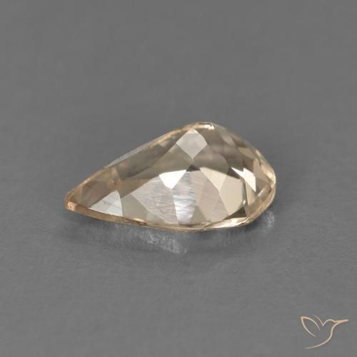 Morganite Or naturelle En forme de poire, 0.80 ct, VS
