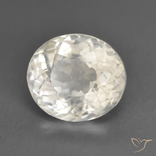 Morganite Blanc perle naturelle ovale, 5.60 ct, VS