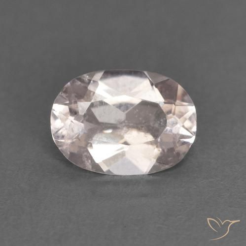 0.48ct Naturel Rose très clair Morganite, ovale, VS