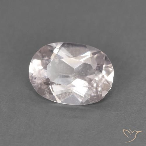 Morganite Rose très clair naturelle ovale, 0.48 ct, VS