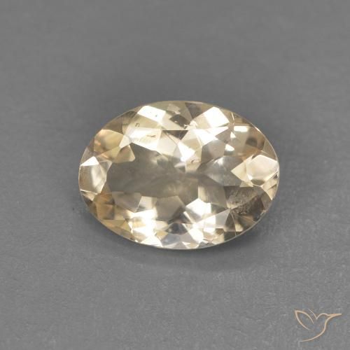 0.83ct Naturel Orange clair Morganite, ovale, VS