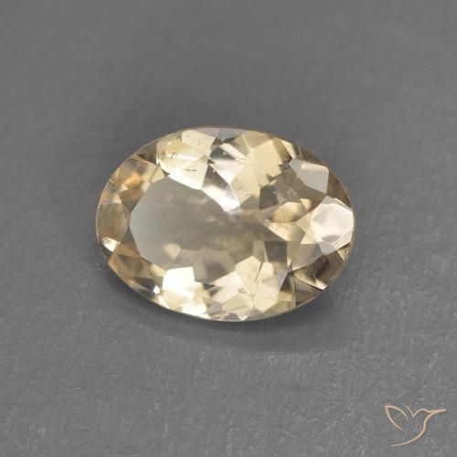 Morganite Orange clair naturelle ovale, 0.83 ct, VS