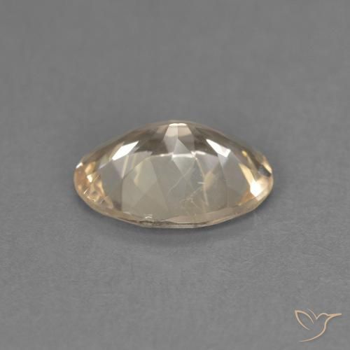 Morganite Orange clair naturelle ovale, 0.83 ct, VS