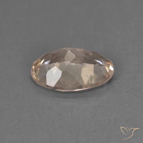 Morganite Orange clair naturelle ovale, 0.91 ct, VS