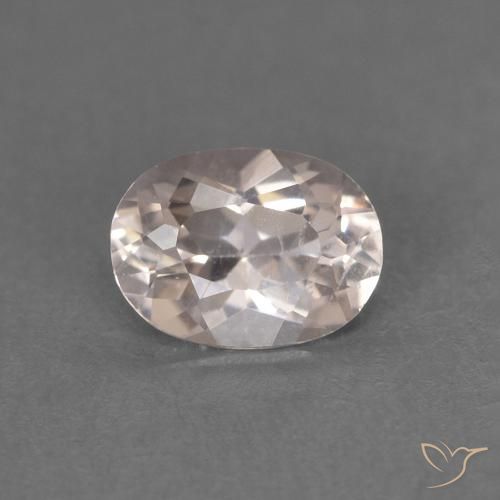 0.44ct Naturel Rose très clair Morganite, ovale, VS