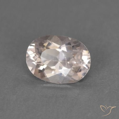Morganite Rose très clair naturelle ovale, 0.44 ct, VS