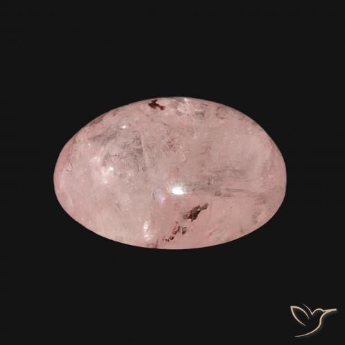 Morganite Flamant rose naturelle ovale, 9.17 ct, Translucide