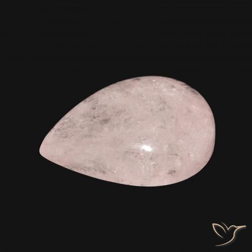 Morganite Rose clair naturelle En forme de poire, 6.10 ct, Translucide
