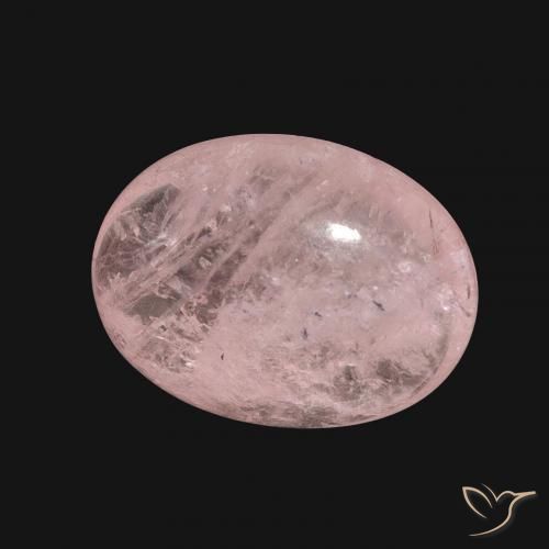 Morganite Rose clair naturelle ovale, 8.31 ct, Translucide