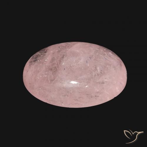 Morganite Rose clair naturelle ovale, 8.31 ct, Translucide