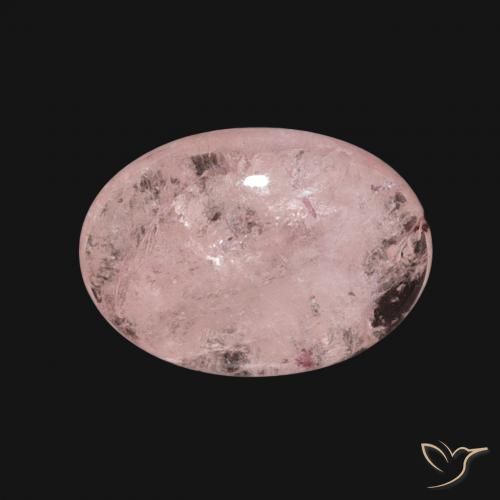Morganite Rose clair naturelle ovale, 4.01 ct, Translucide