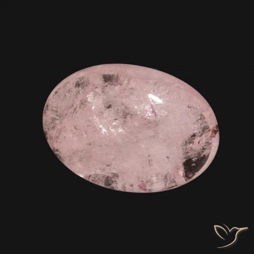 Morganite Rose clair naturelle ovale, 4.01 ct, Translucide