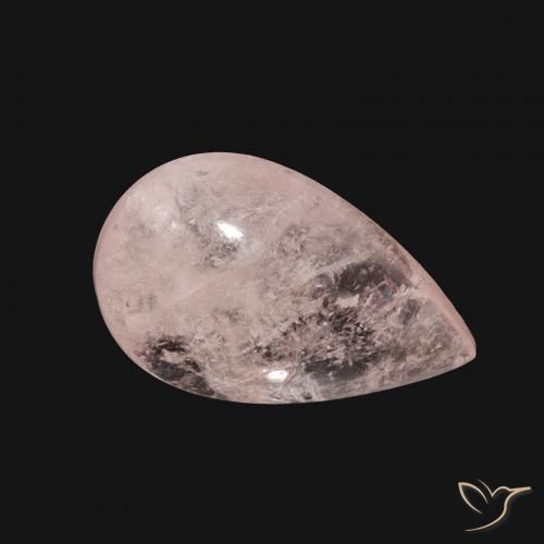 Morganite Flamant rose naturelle En forme de poire, 5.28 ct, Translucide