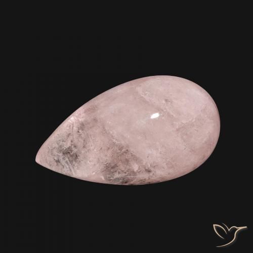 8.18ct Naturel Rose moyen Morganite, En forme de poire, Translucide