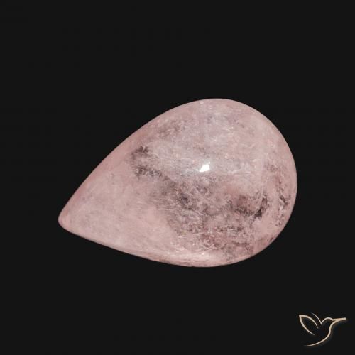 Morganite Flamant rose naturelle En forme de poire, 3.89 ct, Transparent