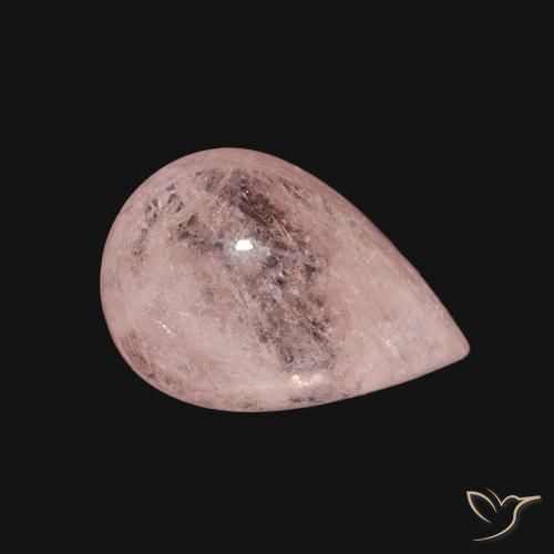 Morganite Flamant rose naturelle En forme de poire, 3.89 ct, Transparent