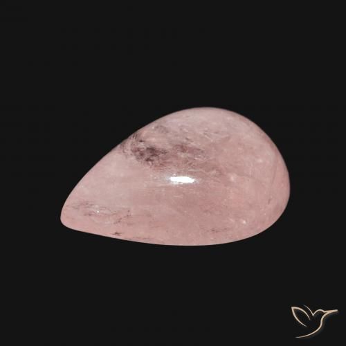 Morganite Flamant rose naturelle En forme de poire, 3.89 ct, Transparent