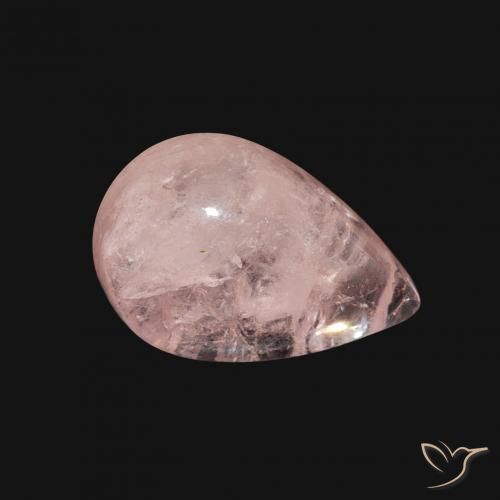 Morganite Rose moyen naturelle En forme de poire, 3.63 ct, Transparent